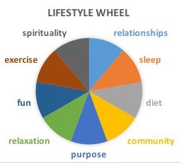 Managing Anxiety in Children-Healthy Lifestyle Wheel